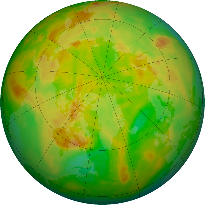 Arctic ozone map for 11 June 1979